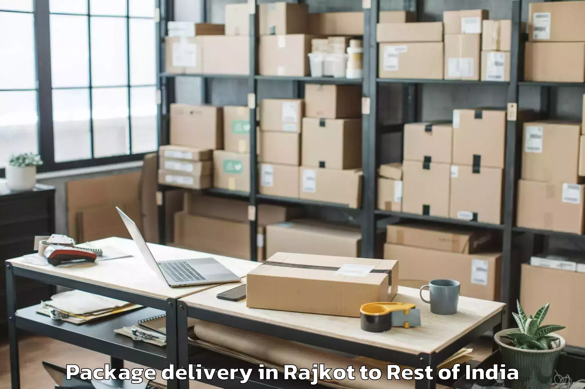 Hassle-Free Rajkot to Makri Package Delivery